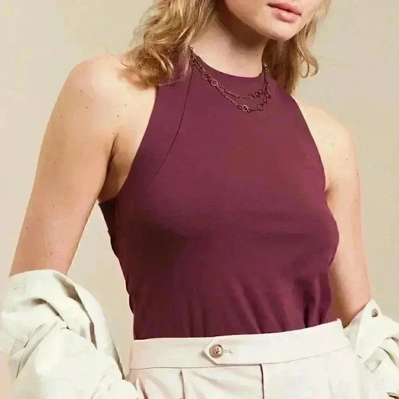 Banana Republic PONTE TWIST-BACK TOP - Picture 2 of 4